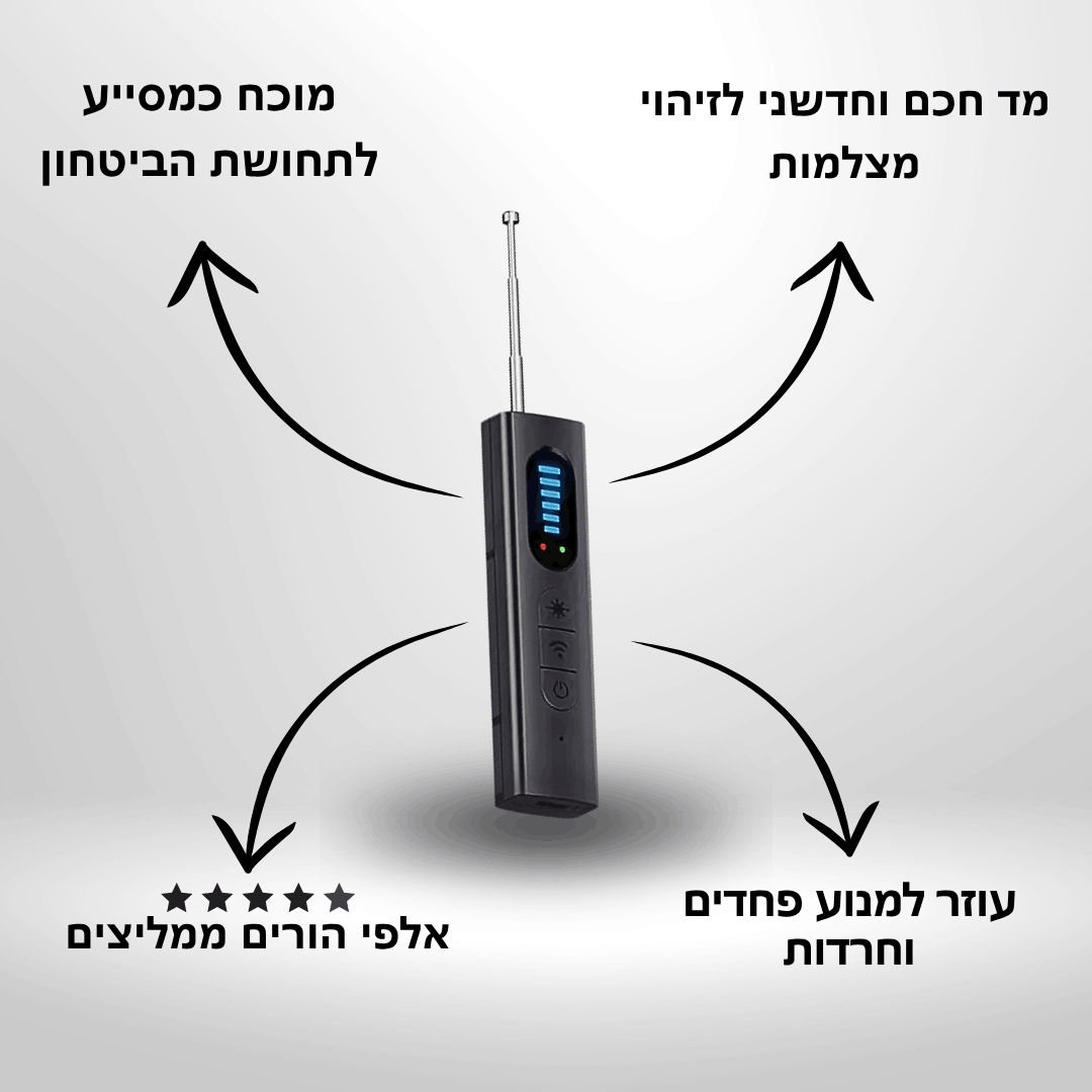 ™AMVESO -  גלאי מצלמות נסתרות המסייע לתחושת הביטחון