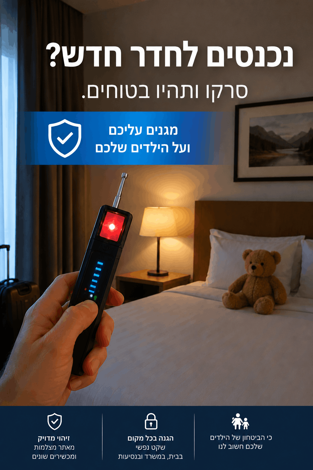 ™AMVESO -  גלאי מצלמות נסתרות המסייע לתחושת הביטחון